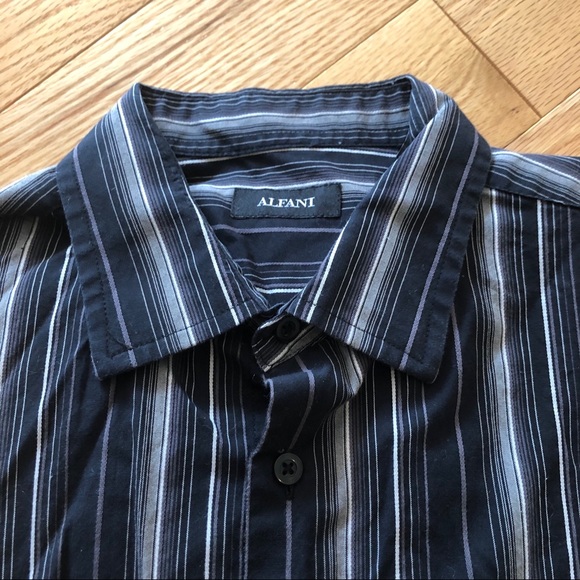 Alfani Striped Dress Shirt - Picture 2 of 3